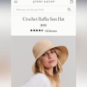JENNI KAYNE
Crochet Raffia Sun Hat